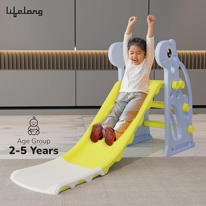 Lifelong Cuppy Kids Slide (Blue, LLCKS01) - Durable, Safe & Portable Play Slide for Toddlers