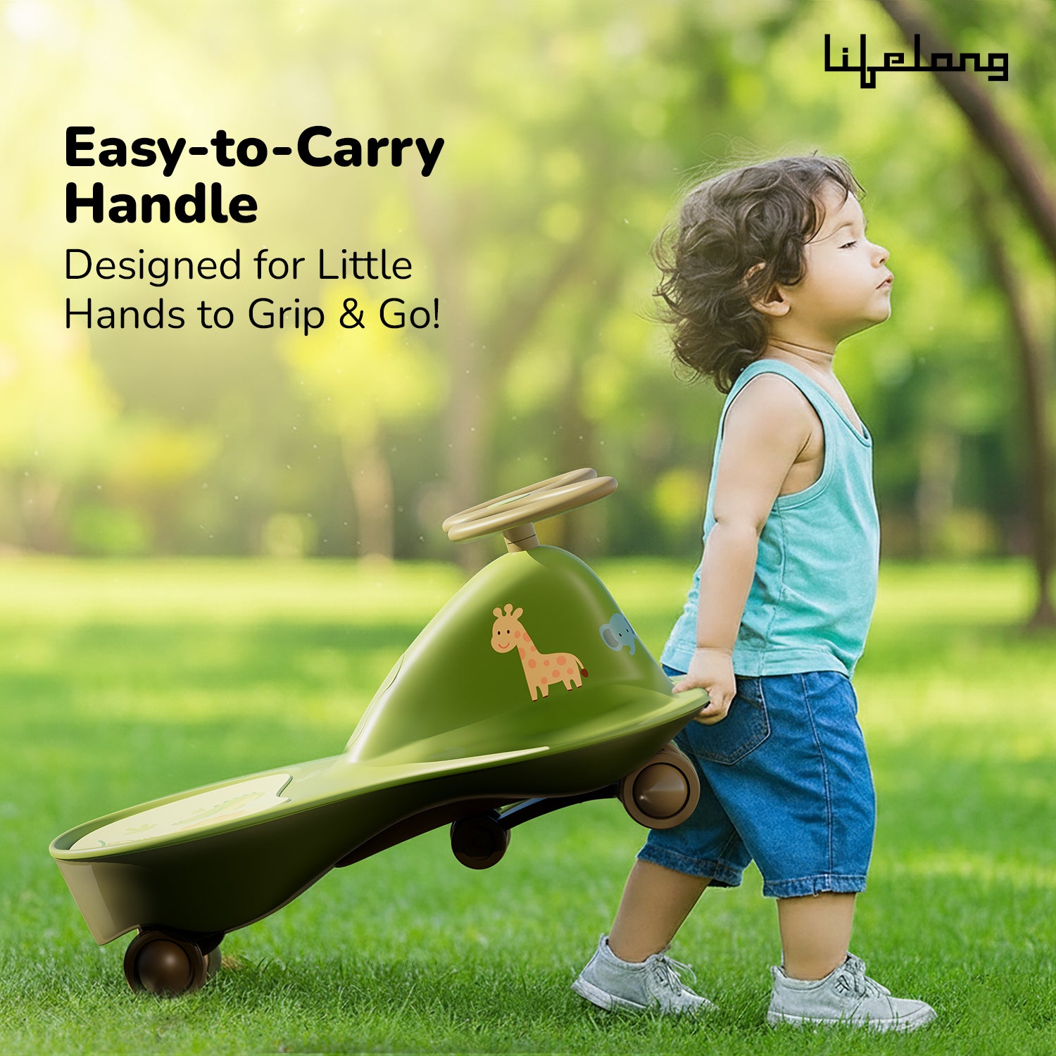 CA4LA SWING グリーン Buy ZOOZI Plastic Swing Car Online | Ajio.com