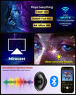 Lifelong Electronics ROAR Projector with 2 Mics | Booming 20W Speakers | Cricket Commentary, Karaoke Party & Room Cinema | 1080P & 4K Ultra HD Support | All Android OTT Apps | Ultra Bright 150” Screen