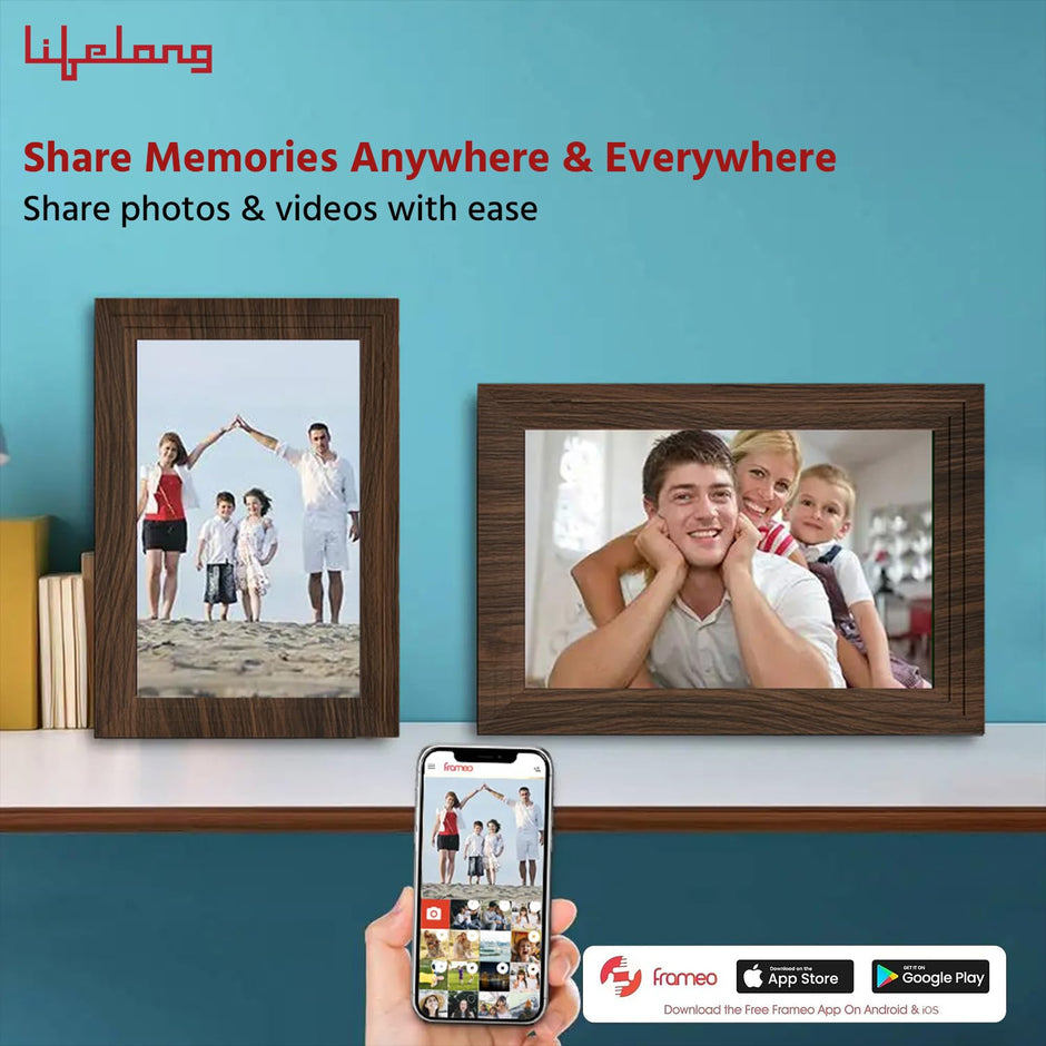 Electronics 10.1 Inch (25.65 CM) Digital Photo Frame with Slideshow, Video & Sound | Share Files with Frameo App
