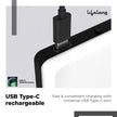 Lifelong Dual RGB Fill Light for Video & Photo Shooting | 2000 mAh Rechargeable Battery & 9 FX Modes | Influencer Selfie & Portable LED Light with Adjustable Clamp | Used for Phone, Laptop, Tablet etc