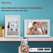 Electronics 10.1 Inch (25.65 CM) Digital Photo Frame with Slideshow, Video & Sound| Share Files with Frameo App,White