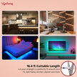 Lifelong Smart LED Strip Lights 5 Meter (16.4 Feet) - 16 Mn RGB Lights for Home Decoration, Room Decor & Diwali | Sound Sync | with App & Remote | Supports Alexa & Google | IP65 Waterproof
