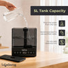Lifelong Cool Mist Ultrasonic Humidifier for Room Moisture 5L |Top Fill Room Freshener Diffuser for Home, Office, Bedroom, Living Room | 35dB, 360° Nozzle, Adjustable Mist, Auto Shut Off, 8Hr Runtime
