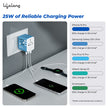 Lifelong Electronics 2500W Universal Travel Adapter All in One | 2 Type-C 25W PD & 1 USB-A 18W QC 3.0 | Dual Fuse Protection | 180+ Countries - Europe/US/Asia etc | International Socket Accessories