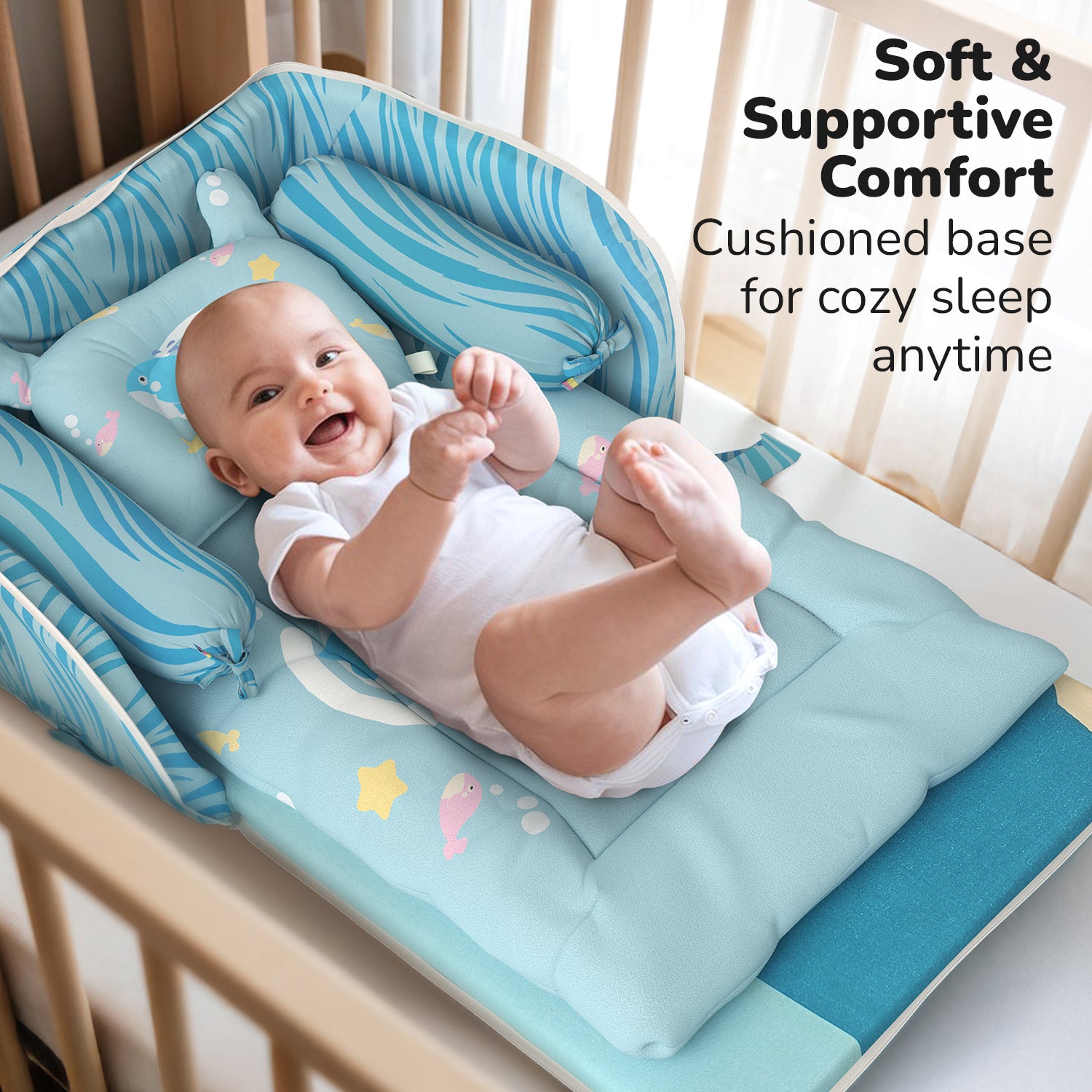 Lifelong Cuppy Baby Nest Lite | Portable & Foldable Infant Bed for