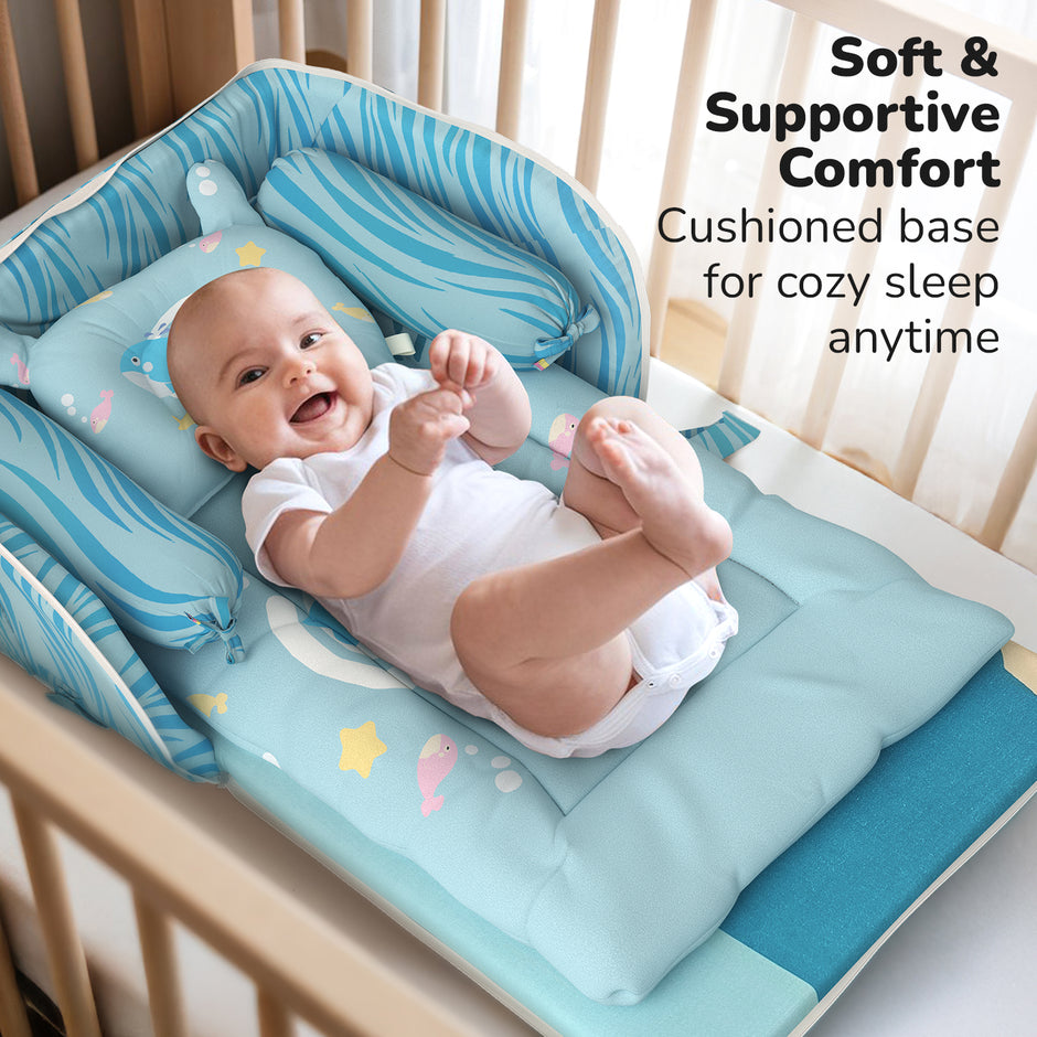 Lifelong Cuppy Baby Nest Lite | Portable & Foldable Infant Bed for Newborns | Soft, Cozy & Travel-Friendly Baby Sleeping Carry Bed
