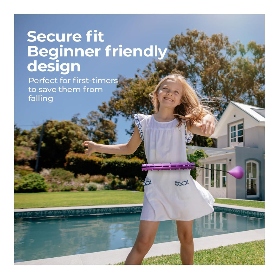 Lifelong Hula Hoop Massager for Weight Loss | Fat Burning, Toning & Fitness Equipment for Adults & Women | 360 Degree Waist Fitness for Home Use | 24 Knots Adjustable Size with Gravity Ball