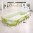 10FT Inflatable Family Swimming Pool-Heavy-Duty PVC, Quick Inflation, Leak-Proof Design, Spacious for Kids, Adults & Pets, Outdoor Backyard Summer Fun