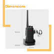 Lifelong Rechargeable Walkie Talkie for Adults & Kids | 2-in-1 Microphone & Earphone | Adapter as well as Type-C Charging | 3 km | 16 Channels | For Events, Security, Camping, Hiking & Fun (Set of 2)