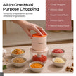 Lifelong Rechargeable Electric Food Chopper with 600ml | 100W Motor | Triple SS Blades | USB Type-C Charging |3600 mAh Battery | One-Press Operation for Veggies, Meat, Garlic, Nuts & Baby Food(LLWC05)