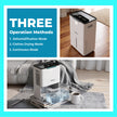 Lifelong Dehumidifier for Bedroom, Home, Wardrobe & Car | Portable Moisture Absorber with Intelligent Touch Control, 24-Hour Timer, 2-Speed Fan, Auto Defrost, Humidity Indicator & 180° Wheels