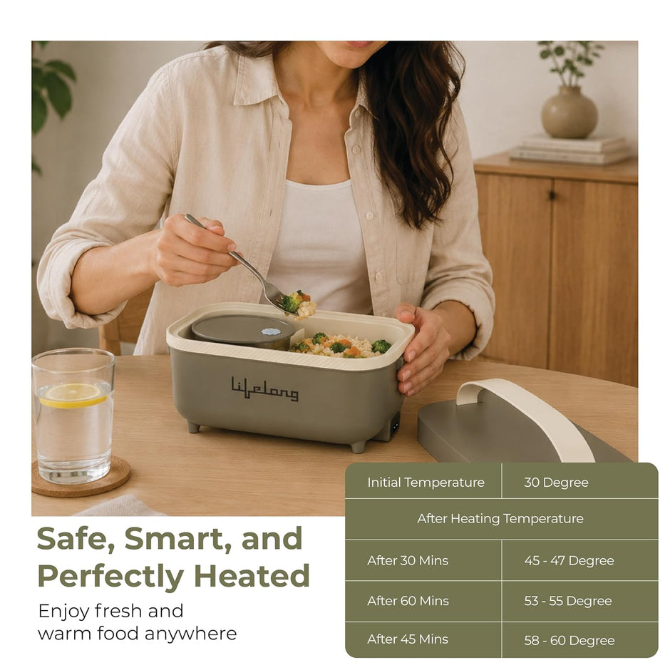 Lifelong Electric Lunch Box | Set of 4 (2pcs 300ml + 2pcs 175ml)