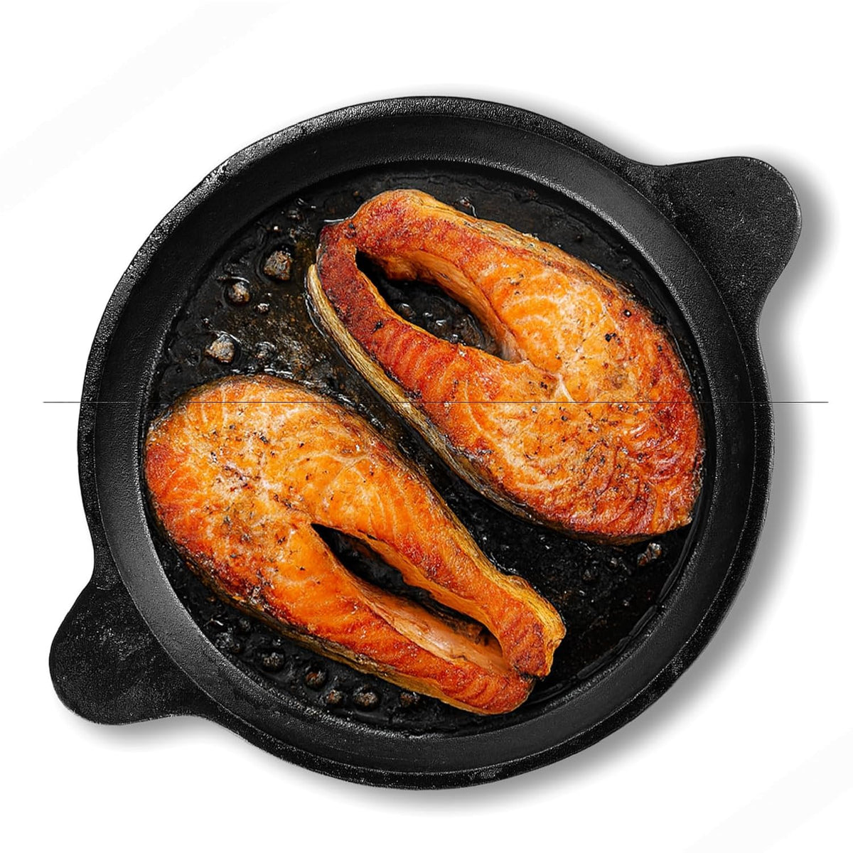 Lifelong Cast Iron Frying Pan for Cooking with Handle | Pre-Seasoned Appam Pan | Large Non-Toxic Cookware, Non-Stick & Teflon Free, Durable for Easy Cooking & Cleaning | Gas & Induction Stove-Friendly