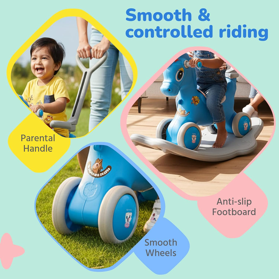 Lifelong Horse Rocker Ride-On for Kids 1-5 Yrs