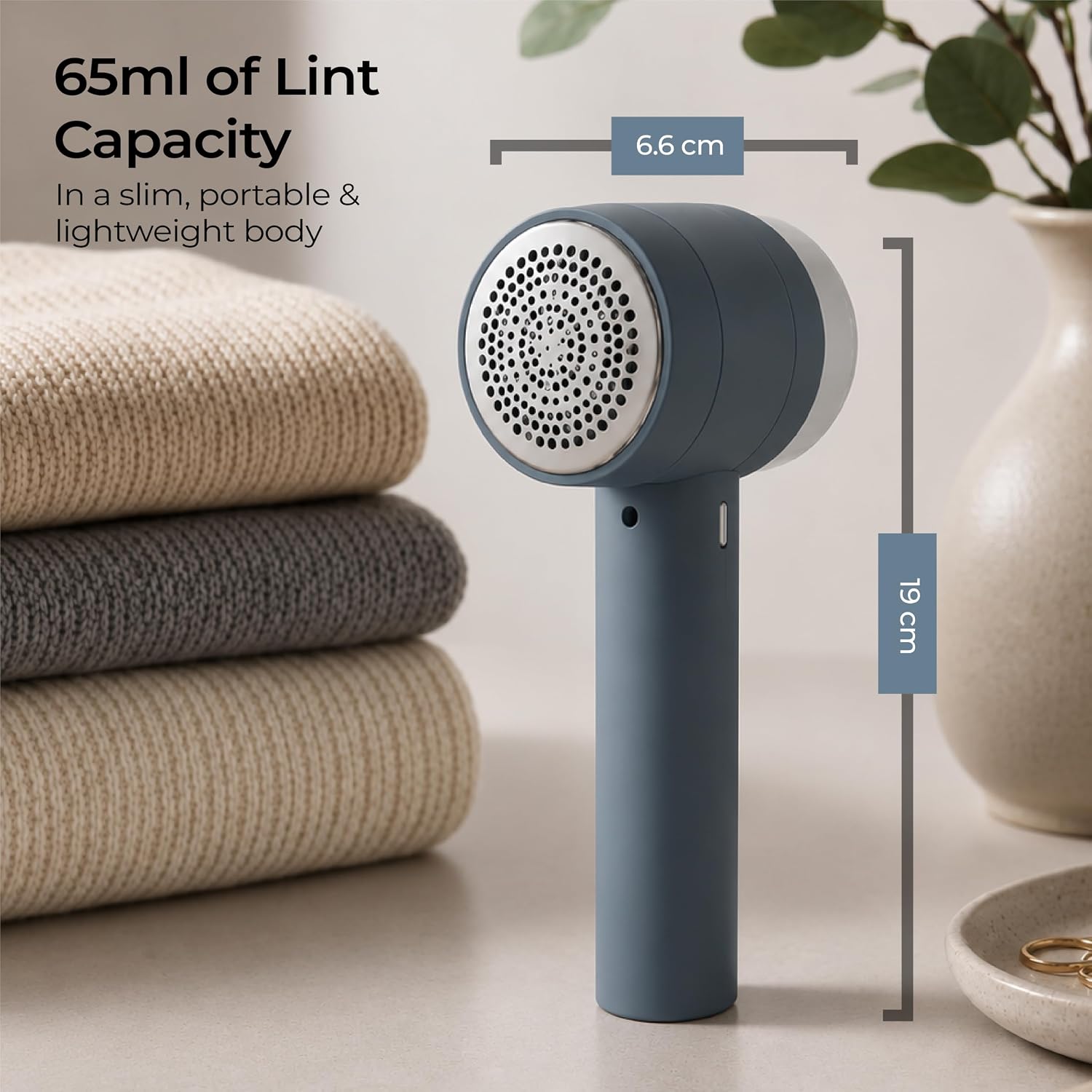 Lifelong Electric Lint Remover with Digital Display | 3 Speeds, 6800RPM, 6-Leaf Blade