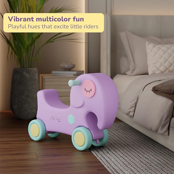 Lifelong Cuppy Elephant Ride-On Toy | Push Ride for Kids 1-3 Years
