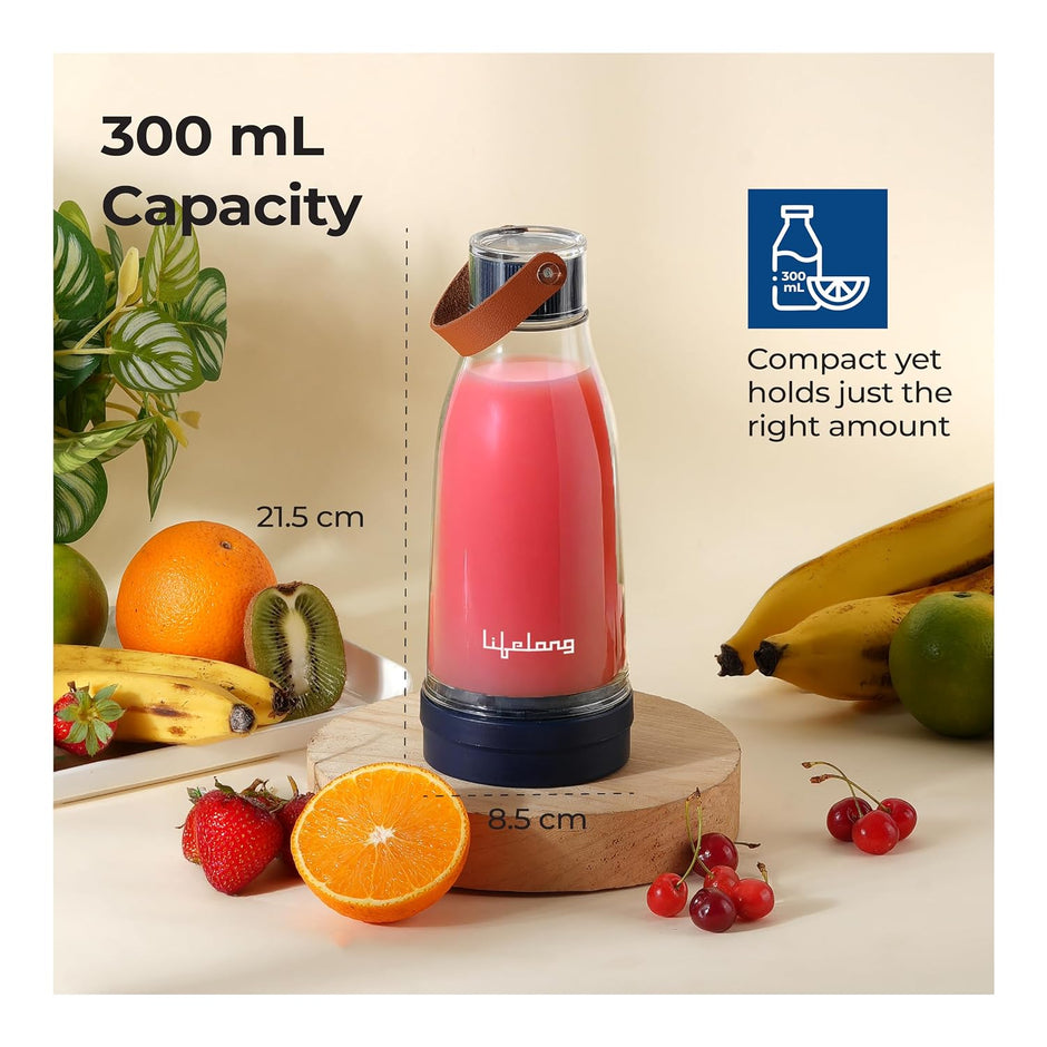 Lifelong Portable Juicer Blender | Smoothie Blender-300ml Capacity