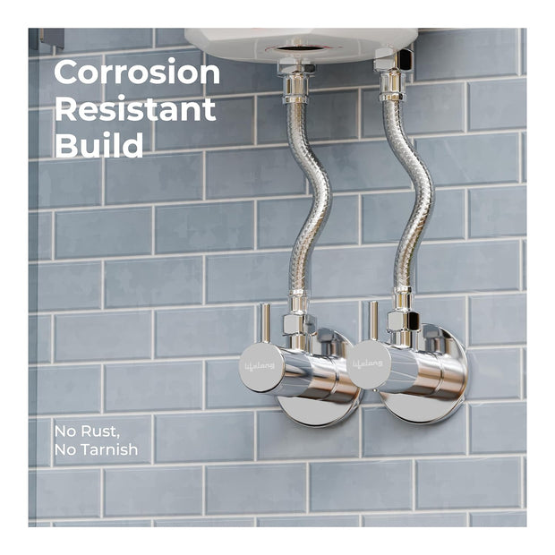 Lifelong Stainless Steel Angle Valve with Flanges