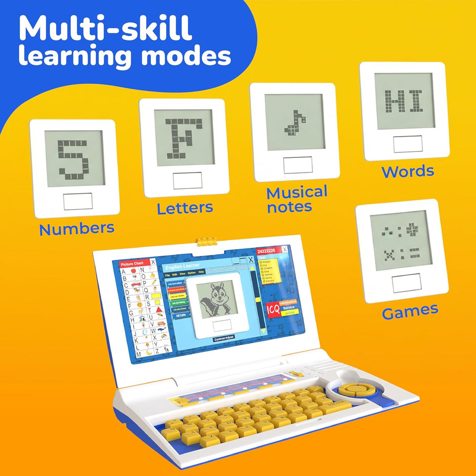 Lifelong Kids Educational Laptop with 20 Learning Modes, Music & Fun Games