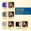 Lifelong Trim EZ Rechargeable Beard Trimmer for Men | SkinProtect Blades, Cordless Groomer with 4 Attachments, Type-C Charging & 60 Min Runtime