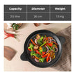 Lifelong Cast Iron Frying Pan for Cooking with Handle | Pre-Seasoned Appam Pan | Large Non-Toxic Cookware, Non-Stick & Teflon Free, Durable for Easy Cooking & Cleaning | Gas & Induction Stove-Friendly