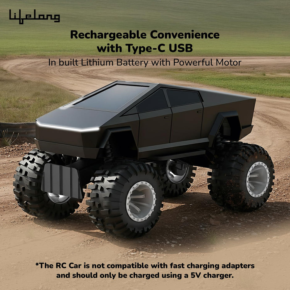 Lifelong Cuppy Cyberon RC Off Road Truck with Turbo Speed & LED Lights