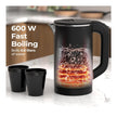Lifelong Electric Kettle 0.8 Litre with 2 Cups | 600W Stainless Steel Kettle