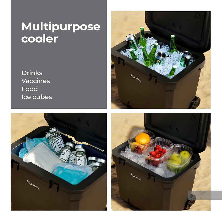 Lifelong Insulated Chiller Ice Box Standard Size for Travel Party Bar|Ice Cubes|Medical Purpose|Insulated Chiller Ice Box 38 LTR