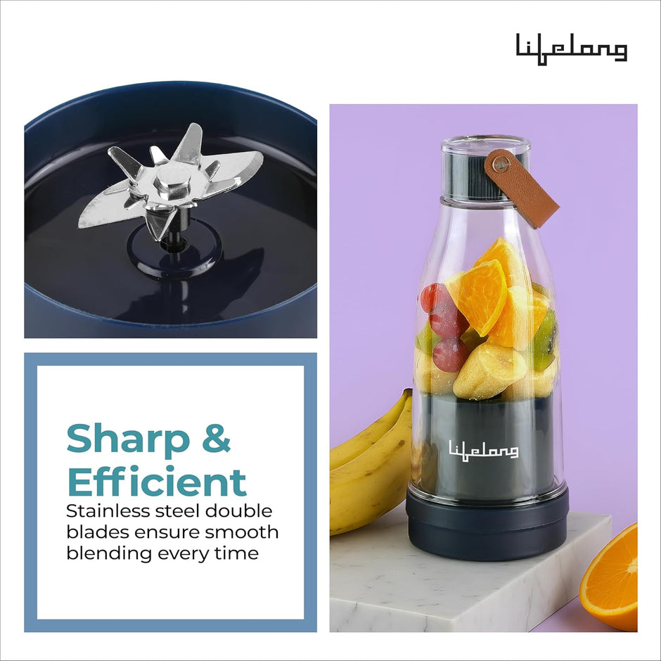 Lifelong Portable Juicer Blender | Smoothie Blender-300ml Capacity
