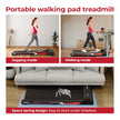Walking Pad Treadmill – 3HP Motor, 2-Level Incline, Foldable Design, 8Km/h (LLTM181, Black)