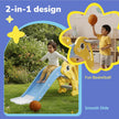 Lifelong Cuppy Dolphin Kids Slide with Basketball Hoop for Indoor & Outdoor Play