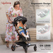 Lifelong Cuppy Baby Stroller – 0–36 Months, 360° Rotating Seat, Safety Certified Lightweight Foldable Pram with Recline & Soft Cushion Seat