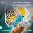 Lifelong LightBeam Pro Smart Projector – 1080p, 4K Support, Android 11