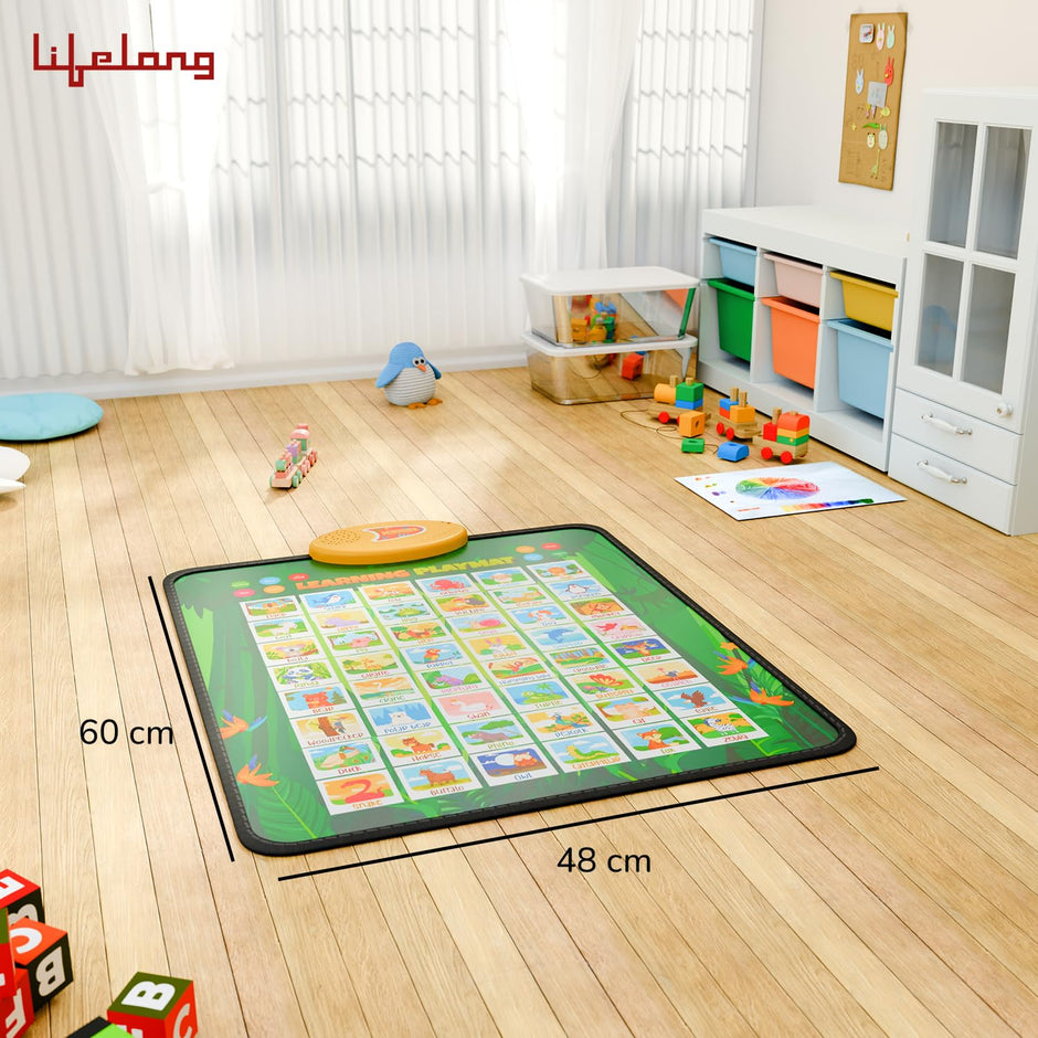 Lifelong Cuppy Bilingual Talking Playmat | English & Hindi Educational Mat for Kids
