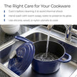 Lifelong Enamel Cast Iron Saucepan with Lid (1.9L, 20cm) | Oven, Gas & Induction Compatible