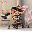 Lifelong Cuppy Baby Stroller – 0–36 Months, 360° Rotating Seat, Safety Certified Lightweight Foldable Pram with Recline & Soft Cushion Seat