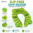 Lifelong Cuppy Foldable Baby Toilet Training Seat 1+ Yrs, Portable Travel Potty, Non-Slip Grip – Green