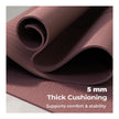 Lifelong 5mm TPE Yoga Mat – Non-Toxic, Sweat-Resistant & Portable with Carry Bag