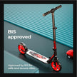 Kids Kick Scooter with Adjustable Height – Aluminium Frame (Black & Red)