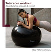 Anti-Burst Gym Ball with Foot Pump – 65cm Black