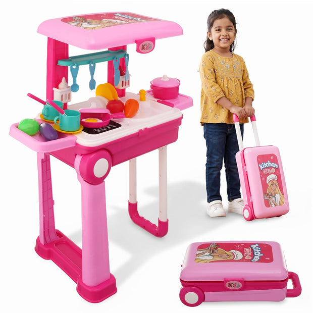 Big Kitchen Play Set with Portable Suitcase