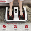 Lifelong Foot Massager with Kneading Function & Adjustable Bar for Home (White)