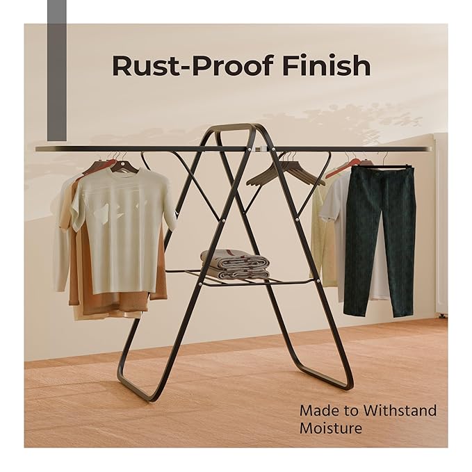 Lifelong Foldable Cloth Drying Stand – Durable, Space-Saving Laundry Rack