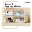 Lifelong Clear Shoe Storage Box – Stackable, Foldable & Space-Saving Organizer