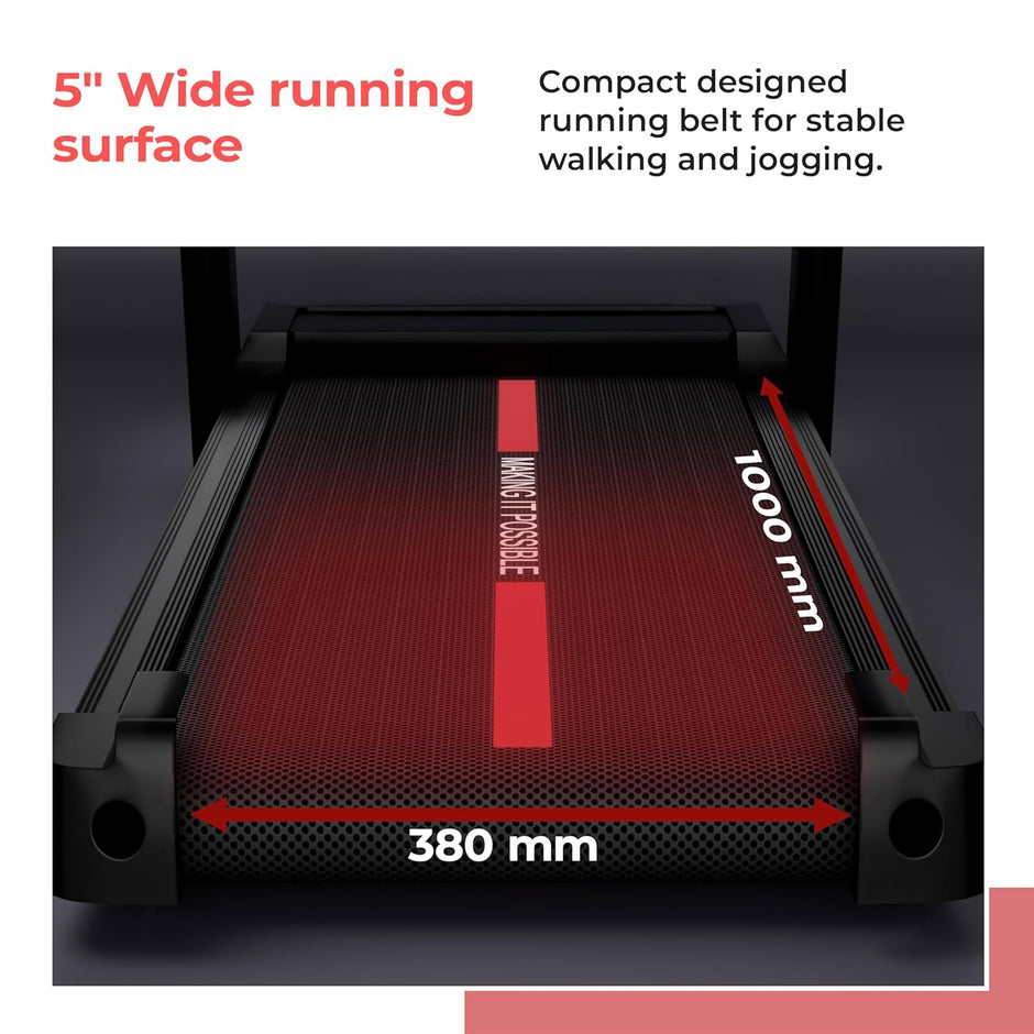 Lifelong 4.5HP Motorized Treadmill for Home | Manual Incline 12% Foldable Handle Max Speed 12 km/h LED Display | 12 Workout Programs |110 kg Capacity| Ideal Gym Equipment for Home Workout Jet Black