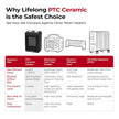 Lifelong 1500W Instant PTC Ceramic Room Heater for Home and Office