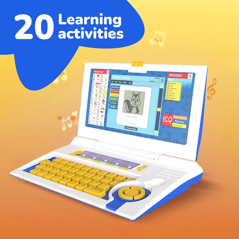 Lifelong Kids Educational Laptop with 20 Learning Modes, Music & Fun Games