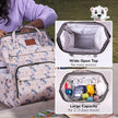 Lifelong Cuppy Baby Diaper Bag Backpack for Moms (Pink) | Large Waterproof Travel Bag with 15 Pockets, Rain Cover & Changing Mat | Stylish & Spacious