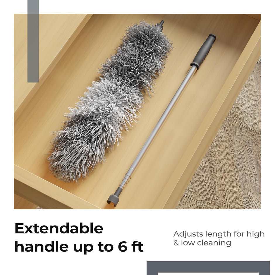 Lifelong Microfiber Feather Duster – Extendable, Washable & Bendable Cleaning Tool